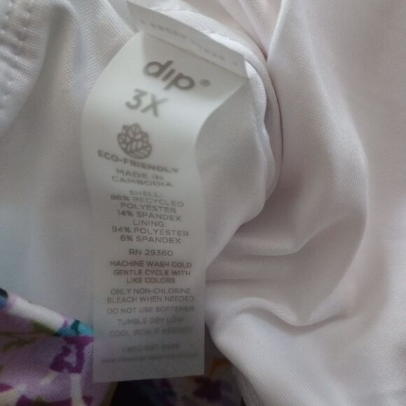 NWT Dip Eco-Friendly Sports Bra With Removable Pads Size 3X - Picture 7 of 8